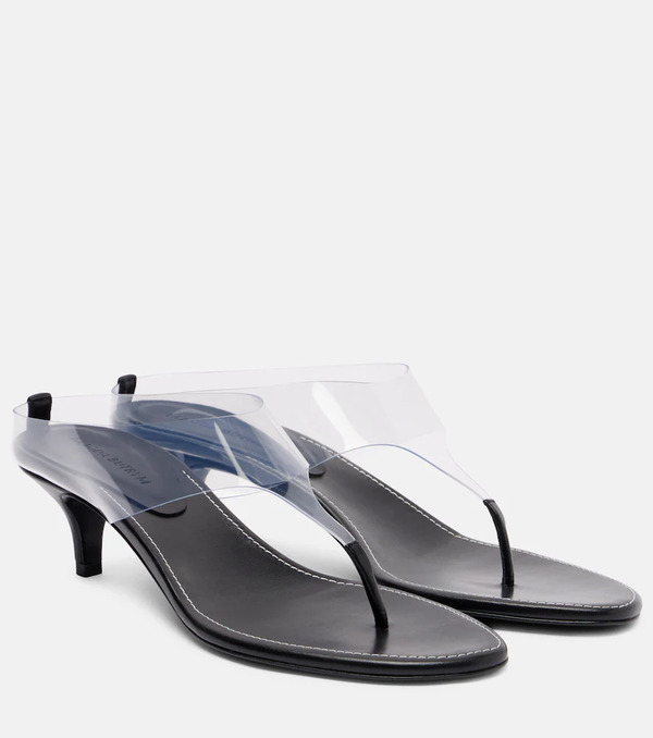  Magda Butrym Magda Butrym 45 Leather-trimmed Thong Sandals 