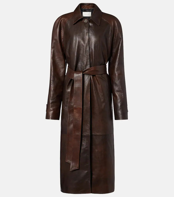  Magda Butrym Magda Butrym Leather Wrap Coat 