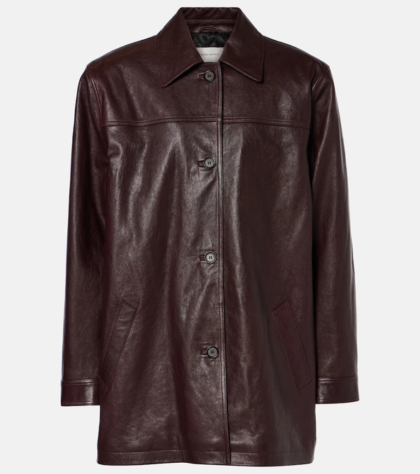  Magda Butrym Magda Butrym Oversized Leather Jacket 