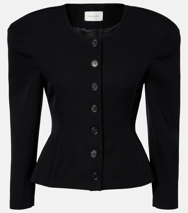  Magda Butrym Magda Butrym Peplum Wool Cardigan 