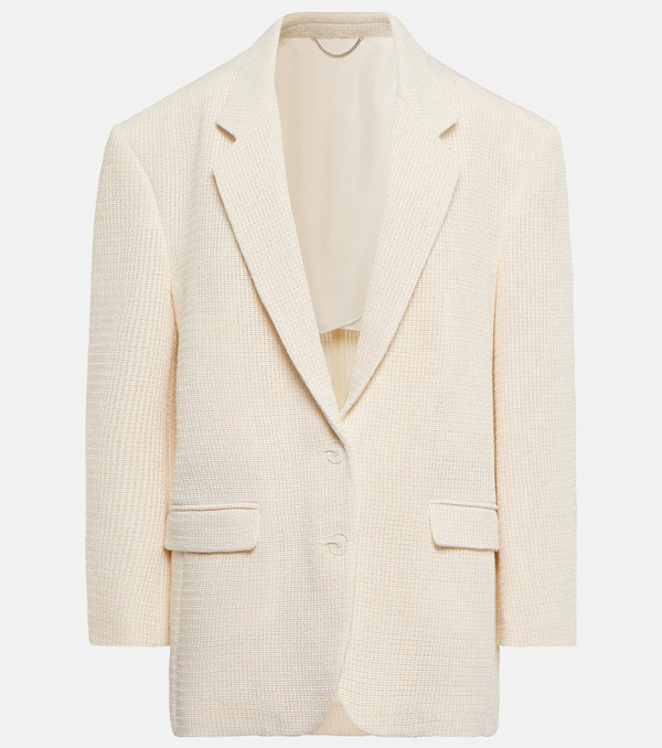  Magda Butrym Magda Butrym Single-breasted Cotton-blend Blazer 