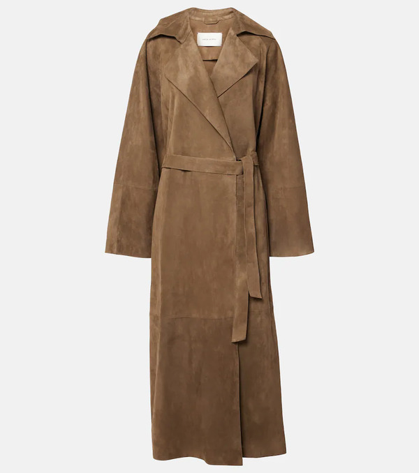  Magda Butrym Magda Butrym Suede Wrap Coat 