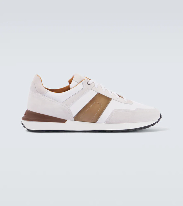  Magnanni Magnanni Grafton Leather-trimmed Sneakers 