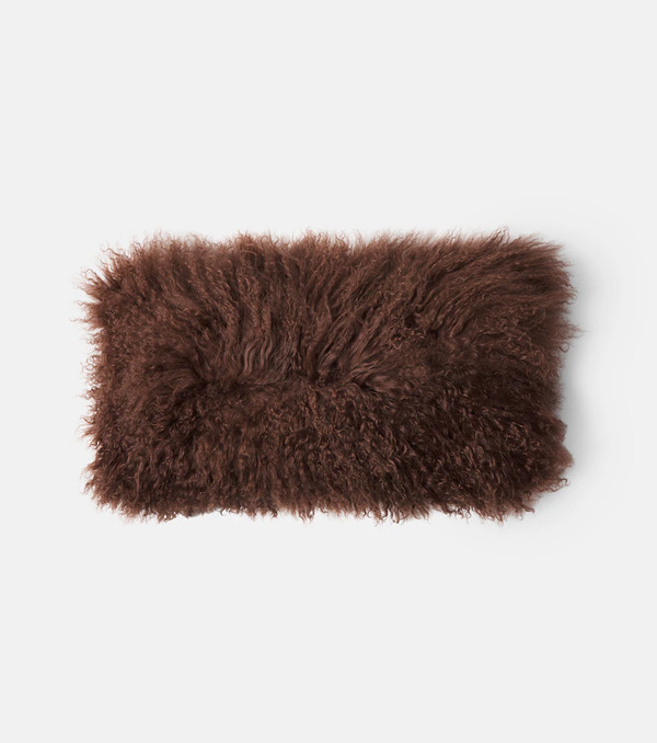  Maison De Vacances Maison De Vacances Shearling And Linen Cushion 