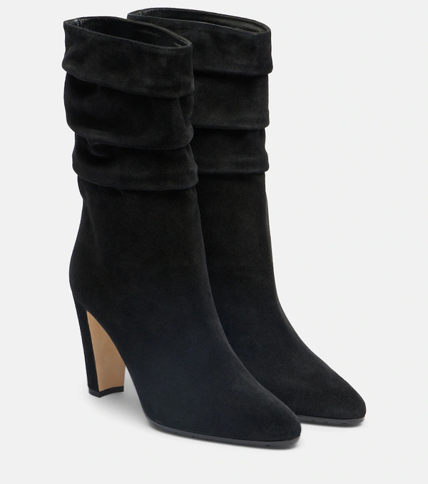  Manolo Blahnik Manolo Blahnik Calasso Suede Mid-calf Boots 