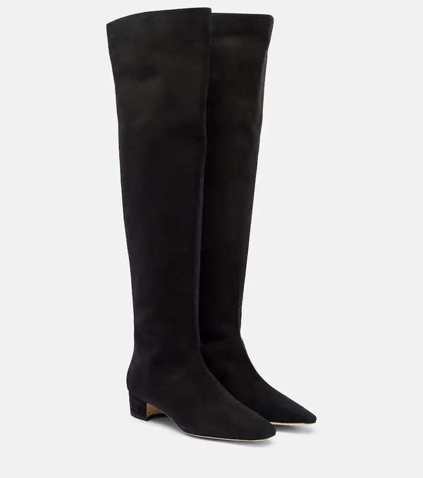  Manolo Blahnik Manolo Blahnik Gore Suede Over-the-knee Boots 