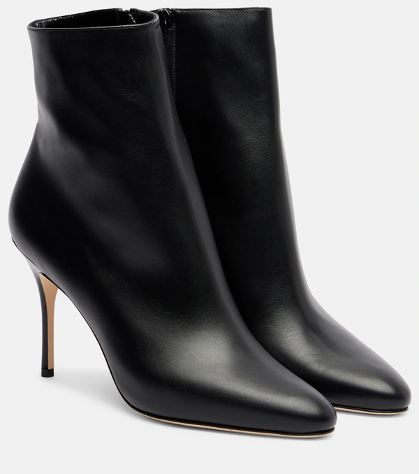  Manolo Blahnik Manolo Blahnik Insopo Leather Ankle Boots 