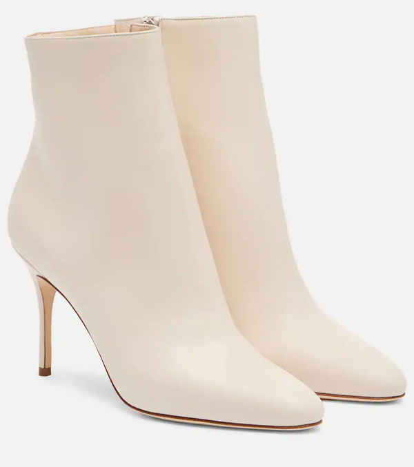  Manolo Blahnik Manolo Blahnik Insopo Leather Ankle Boots 