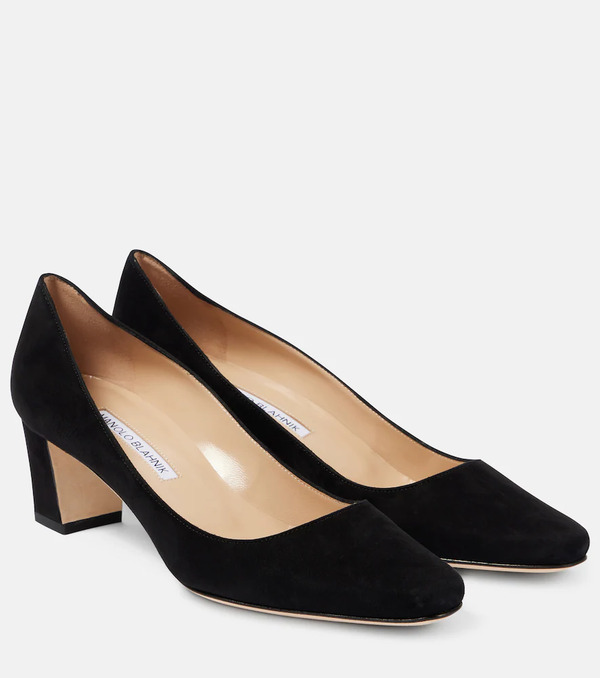  Manolo Blahnik Manolo Blahnik Okkatopla 50 Suede Pumps 