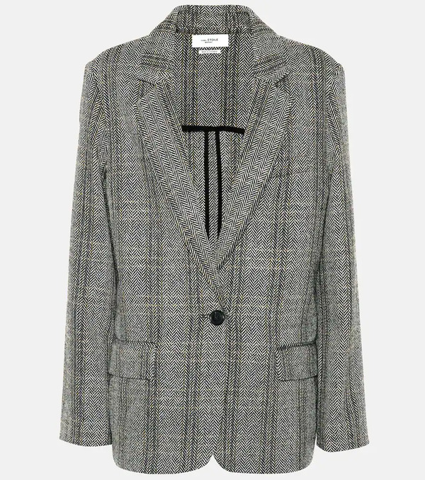  Marant Etoile Marant Etoile Charly Checked Wool Blazer 