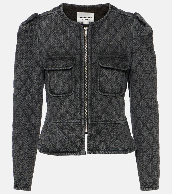  Marant Etoile Marant Etoile Deliona Quilted Denim Jacket 