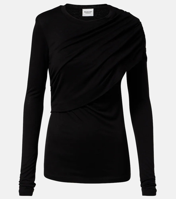  Marant Etoile Marant Etoile Dressi Draped Jersey Top 