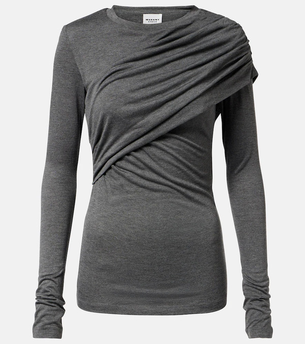  Marant Etoile Marant Etoile Dressi Draped Jersey Top 