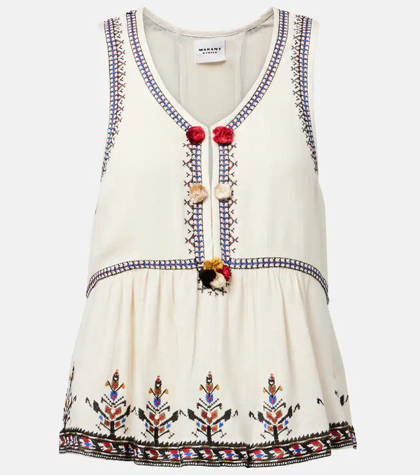  Marant Etoile Marant Etoile Embroidered Top 