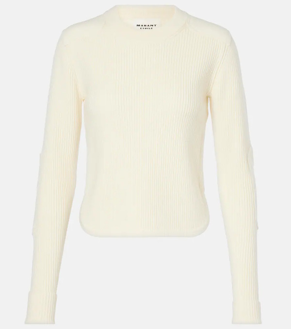  Marant Etoile Marant Etoile Gabyne Ribbed-knit Wool-blend Sweater 