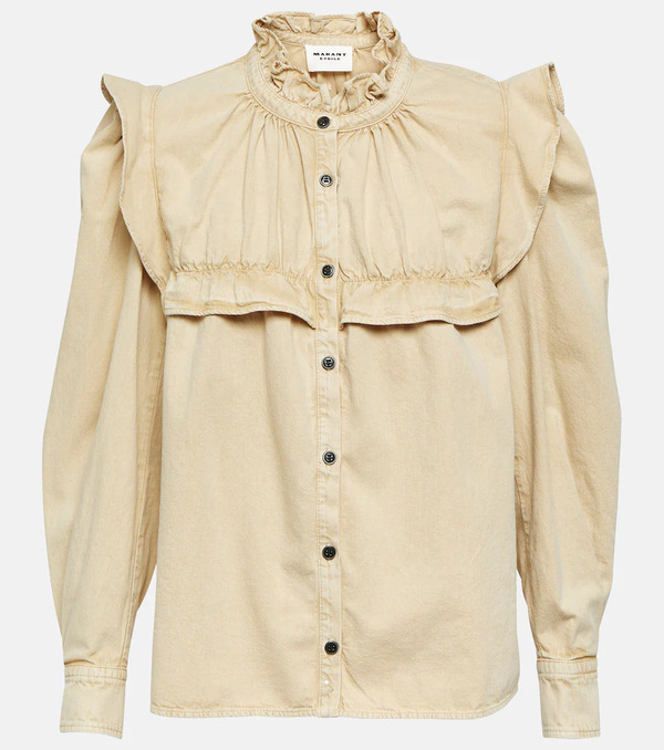  Marant Etoile Marant Etoile Idety Denim Top 