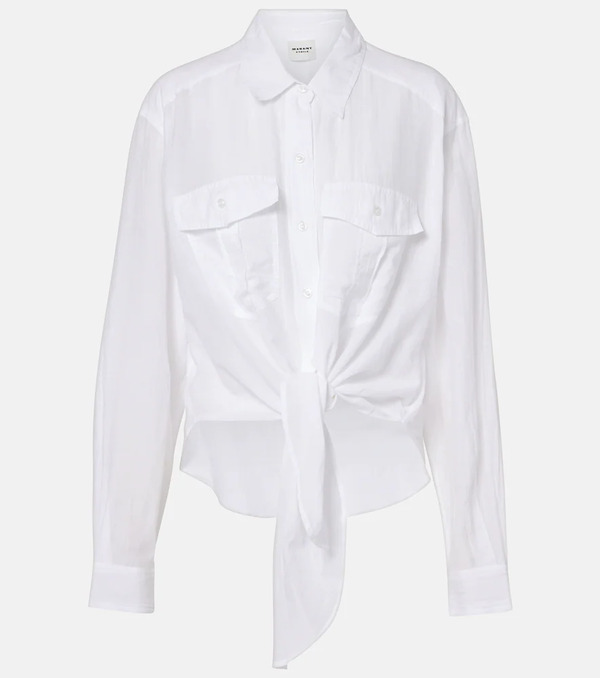  Marant Etoile Marant Etoile Nath Cotton-blend Top 