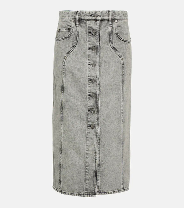  Marant Etoile Marant Etoile Vandy Denim Midi Skirt 
