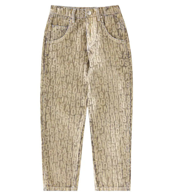  Marc Jacobs Kids Marc Jacobs Kids Jumbled Monogram Jacquard Jeans 