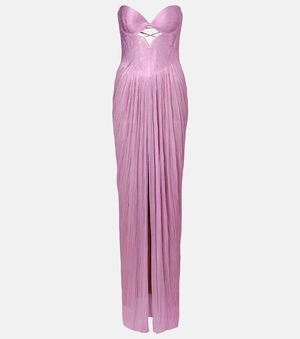  Maria Lucia Hohan Maria Lucia Hohan Stephanie Silk Tulle Bustier Gown 