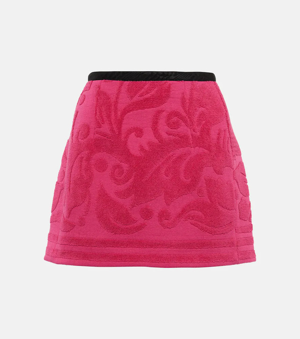 Marine Serre Marine Serre Jacquard Cotton Miniskirt 