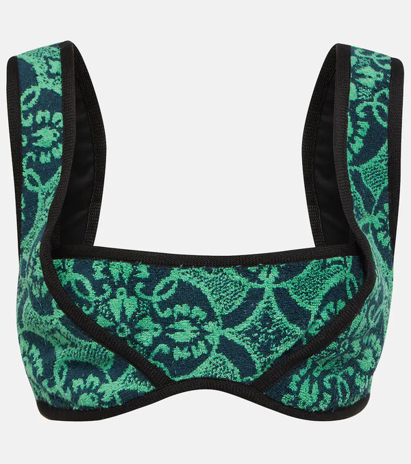  Marine Serre Marine Serre Printed Terry Bralette 