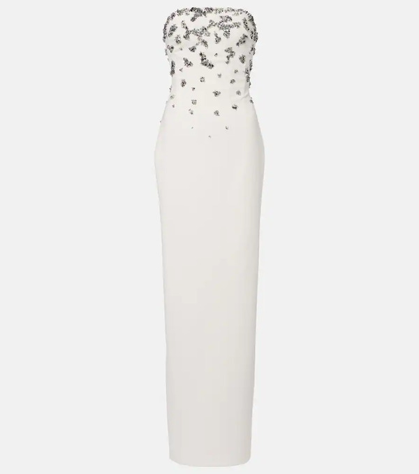  Marmar Halim Marmar Halim Embellished Strapless Gown 