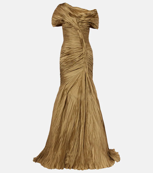  Marmar Halim Marmar Halim Off-shoulder Bustier Gown 