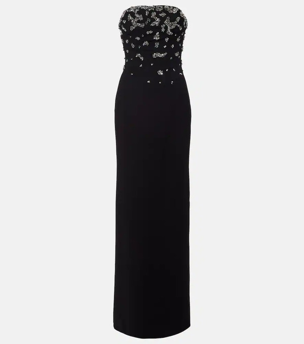  Marmar Halim Marmar Halim Sequined Crepe Bustier Gown 