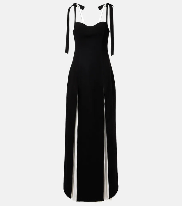  Marmar Halim Marmar Halim Silk-blend Crepe Gown 