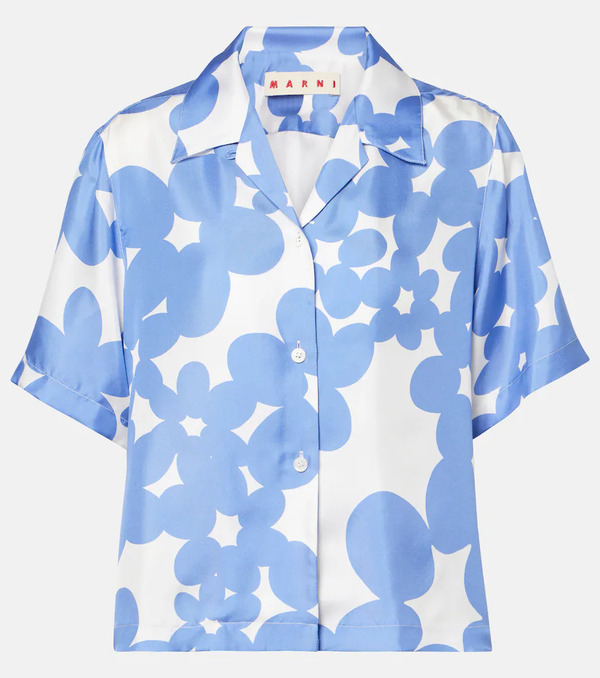  Marni Marni Floral Silk Shirt 