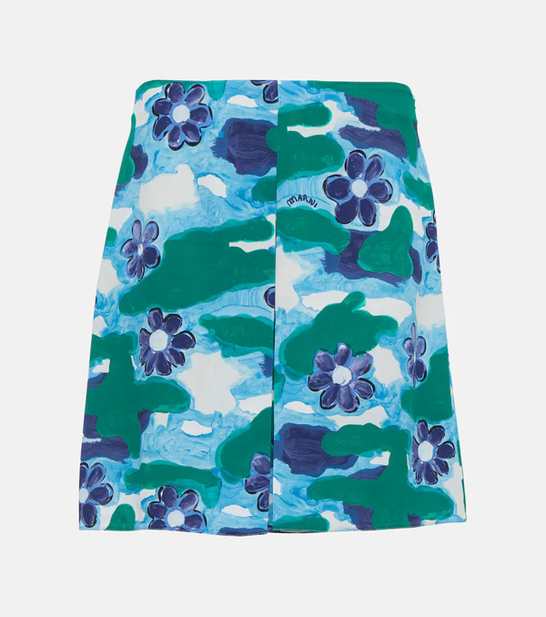  Marni Marni Printed Cady Miniskirt 