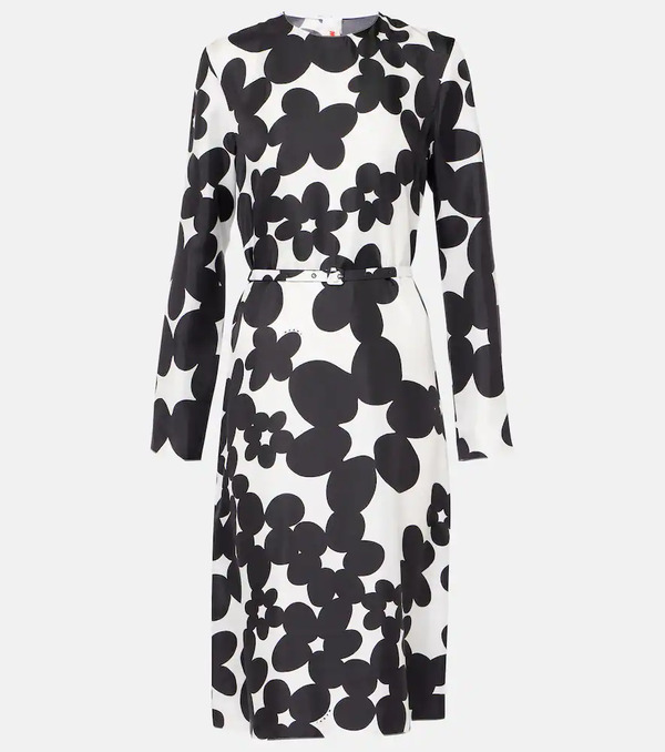  Marni Marni Printed Silk Midi Dress 