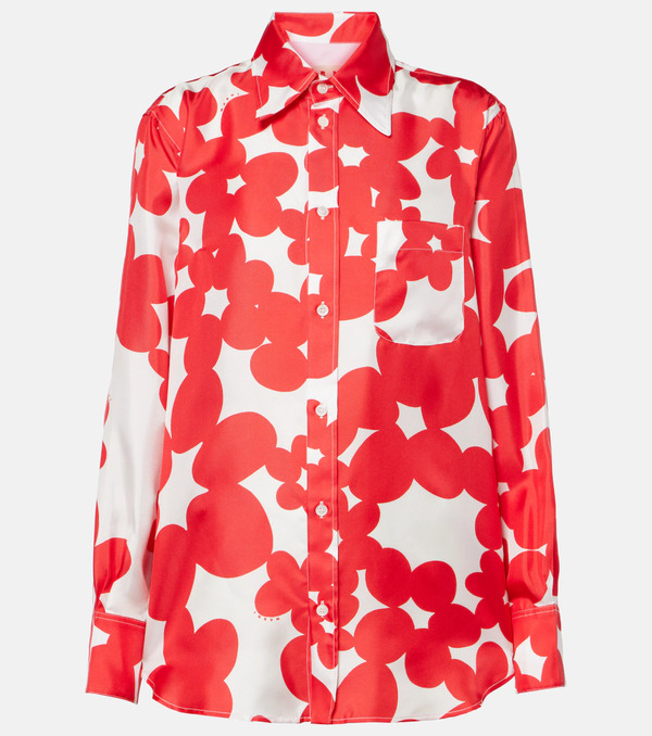  Marni Marni Printed Silk Shirt 