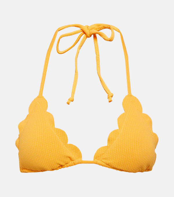  Marysia Marysia Broadway Scalloped Triangle Bikini Top 