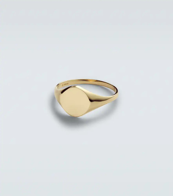  Mateo Mateo 14kt Gold Signet Ring 