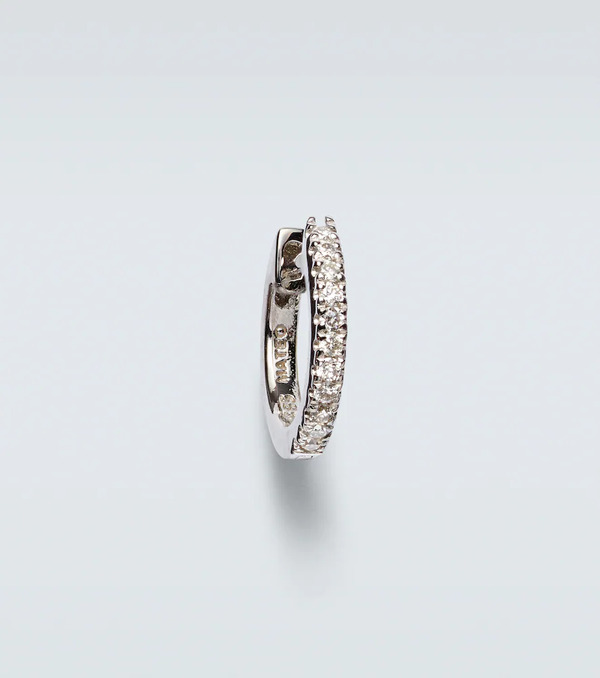  Mateo Mateo 14kt White Gold Single Earring With Diamonds 
