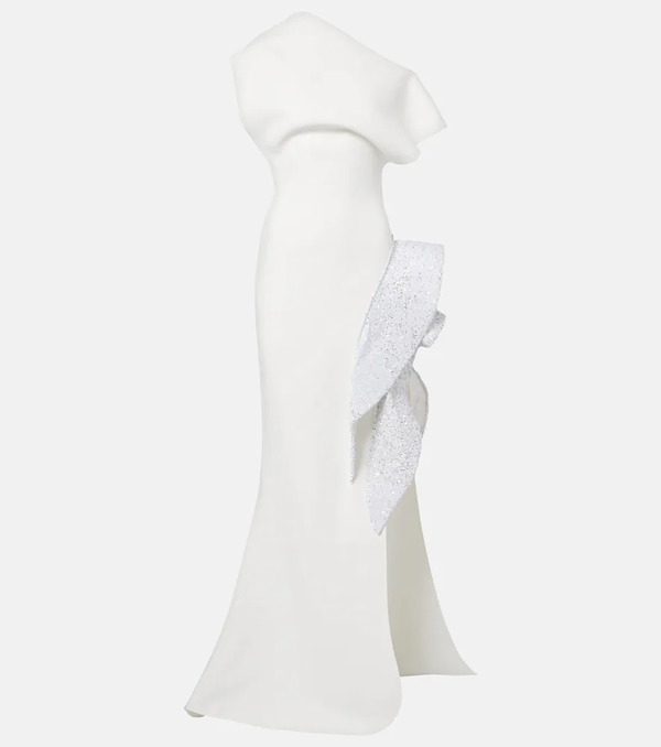  Maticevski Maticevski Wishing Ruffled Asymmetric Gown 