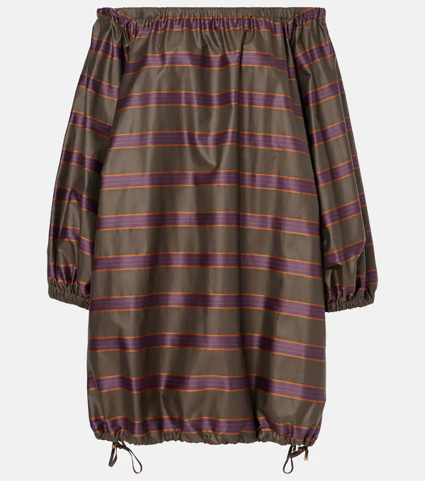  Max Mara Max Mara Alcamo Cotton-blend Canvas Minidress 