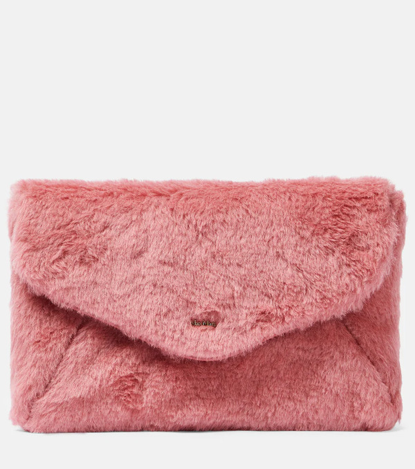  Max Mara Max Mara Alpaca, Wool, And Silk Teddy Clutch 