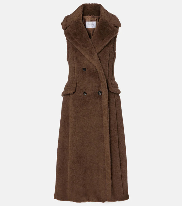  Max Mara Max Mara Alpaca, Wool, And Silk Teddy Coat 