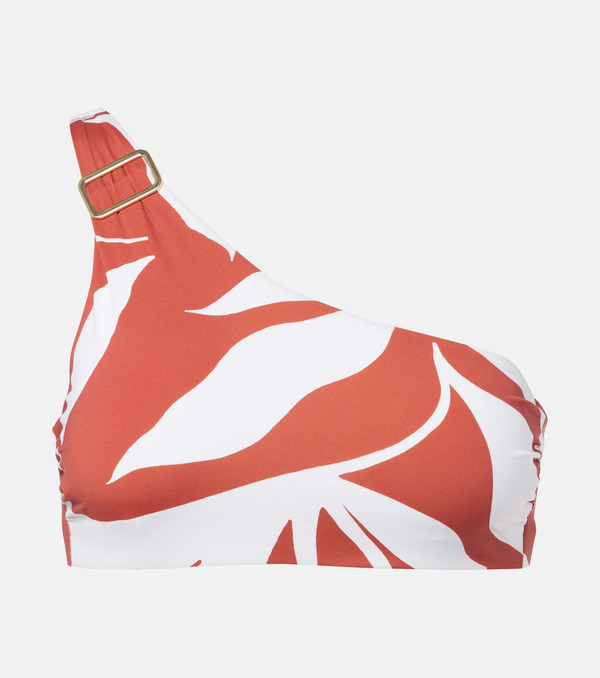  Max Mara Max Mara Argenta Printed One-shoulder Bikini Top 