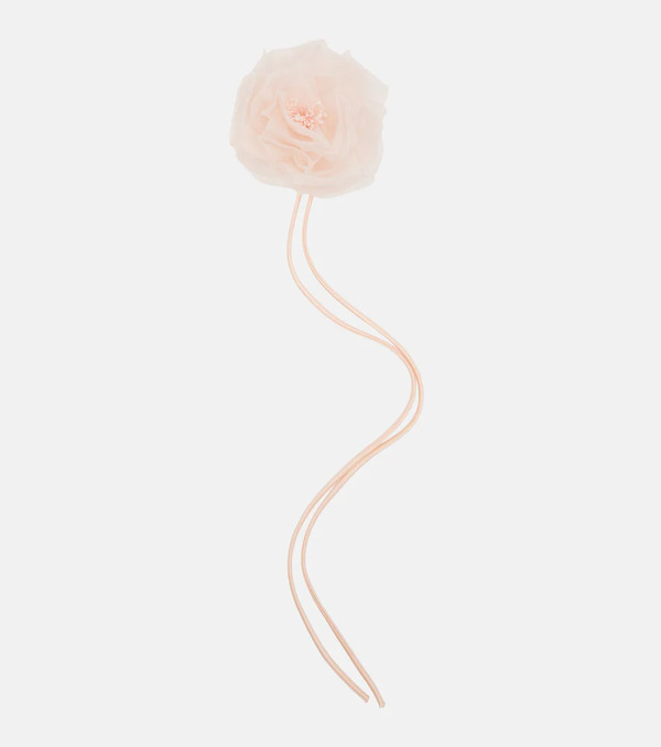  Max Mara Max Mara Ario Floral-applique Silk Chiffon Brooch 