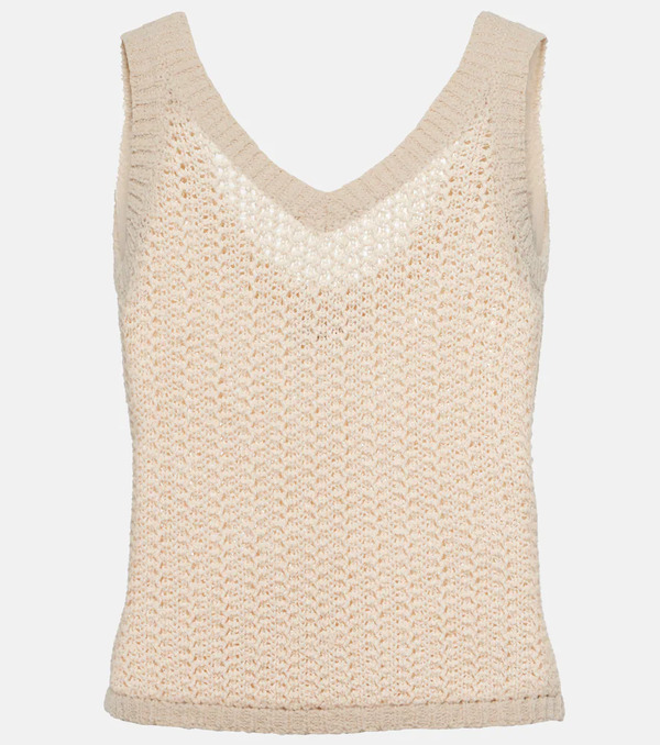  Max Mara Max Mara Arrigo Knit Cotton-blend Tank Top 