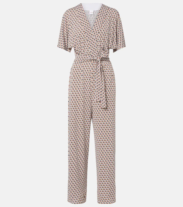  Max Mara Max Mara Belted Printed Jumpsuit 
