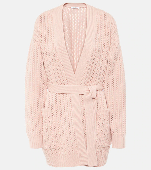  Max Mara Max Mara Belted Wool And Cashmere Cardigan 