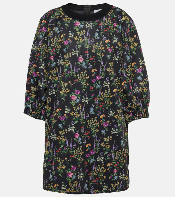  Max Mara Max Mara Billy Floral Jersey Minidress 