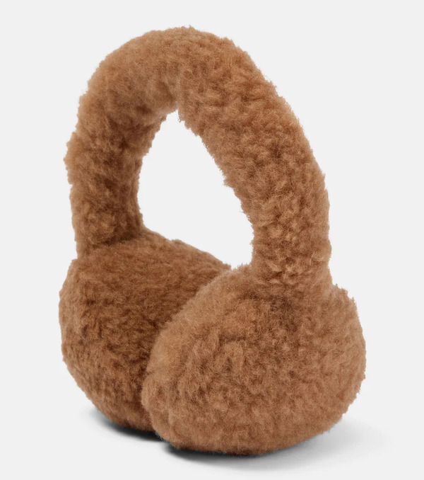  Max Mara Max Mara Camel Hair And Silk Ear Muffs 