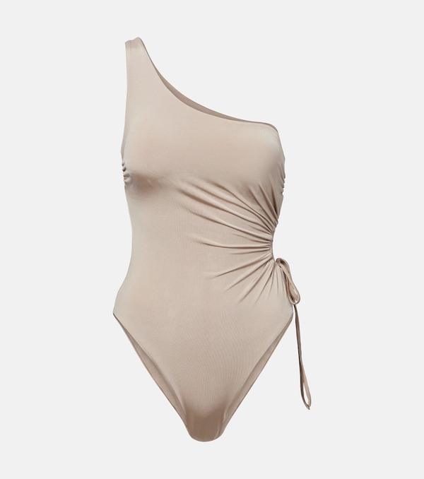  Max Mara Max Mara Canarie Ruched One-shoulder Swimsuit 