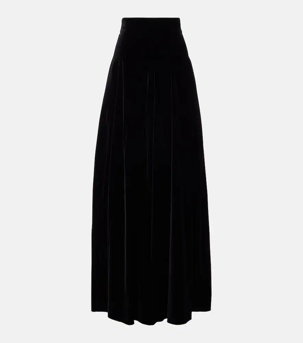  Max Mara Max Mara Cotton Velvet Maxi Skirt 